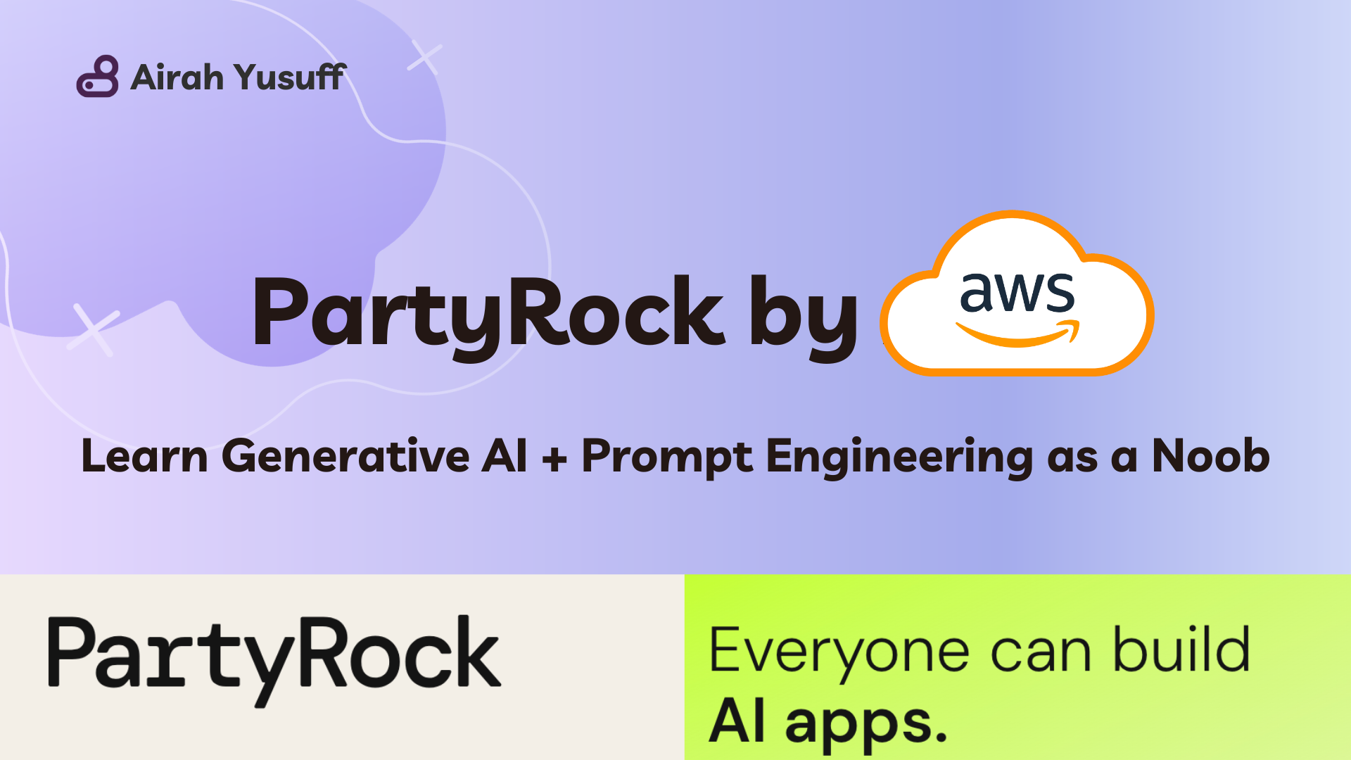 header image for Learn Generative AI with AWS PartyRock