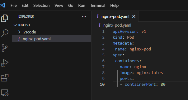 nginx-pod.yaml file